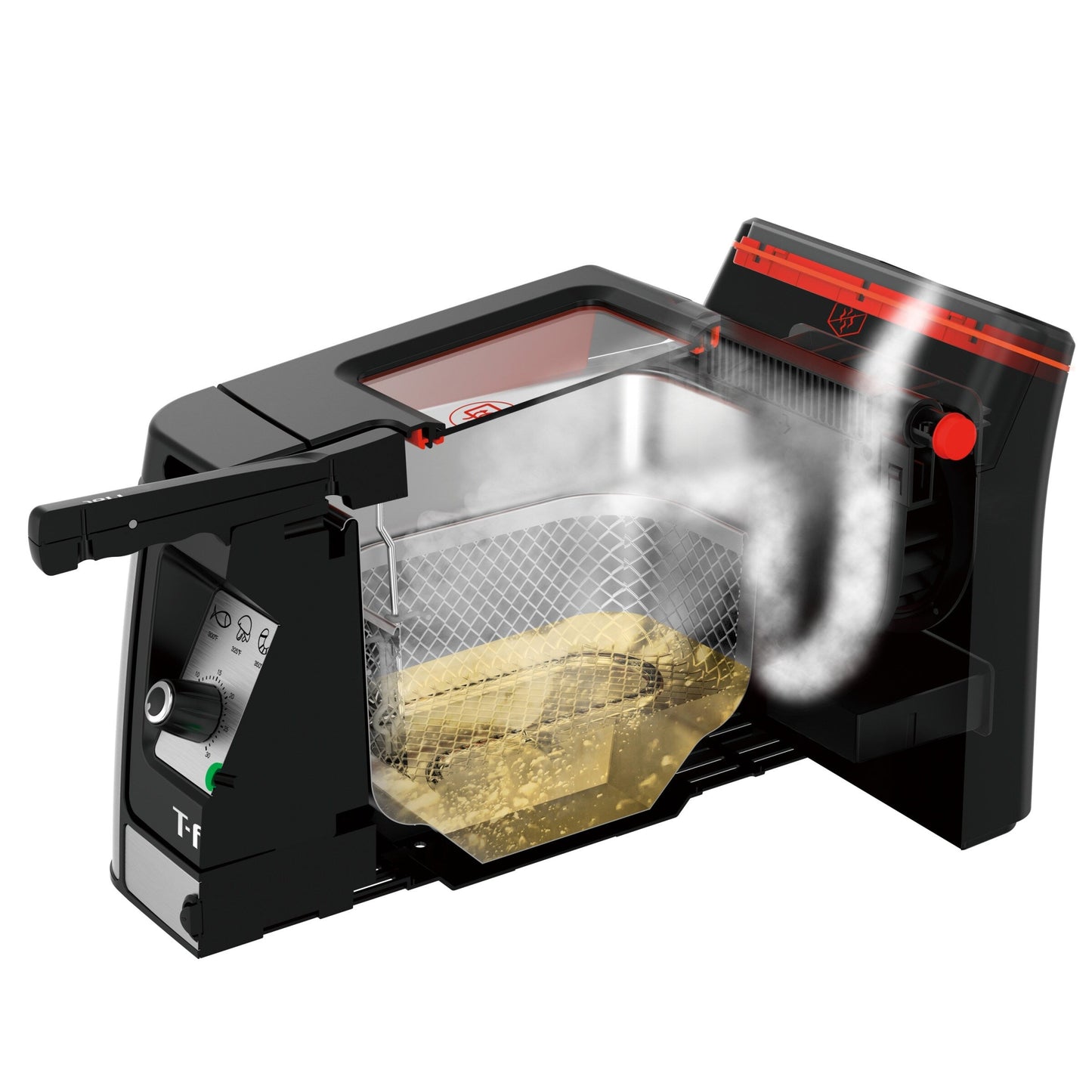 Friggitrice avanzata inodore T-fal con elemento a immersione, capacità olio 3,5 l - 3,5 litri
