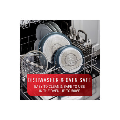 Set di pentole antiaderenti T-fal Platinum con base a induzione, collezione Unlimited Cookware, 12 pezzi