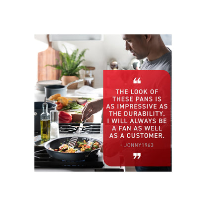 Set di pentole antiaderenti T-fal Platinum con base a induzione, collezione Unlimited Cookware, 12 pezzi