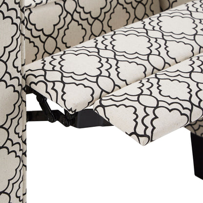 Poltrona reclinabile Tabitha in tessuto con schienale reclinabile di iNSPIRE Q Modern