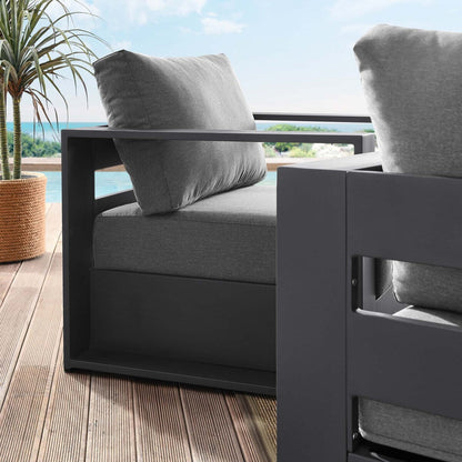 Set di poltrone da esterno Tahoe in alluminio verniciato a polvere, 2 pezzi