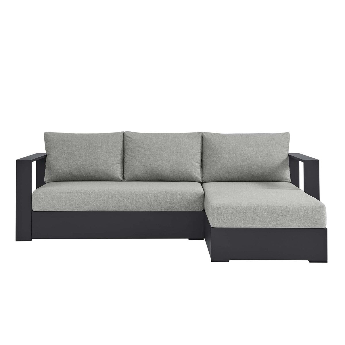 Set di divani componibili con chaise longue in alluminio Tahoe Patio, 2 pezzi, rivolti a destra