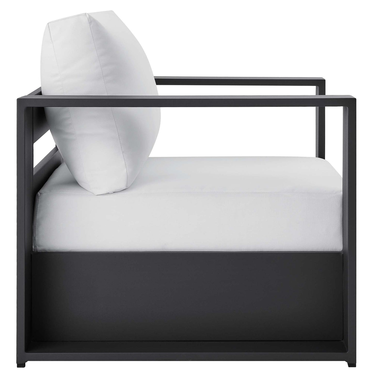 Set da conversazione in alluminio Tahoe da esterno, 4 pezzi, con tavolino da caffè