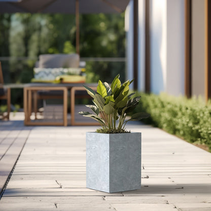 Fioriere rettangolari alte in cemento / Grandi fioriere da interno ed esterno