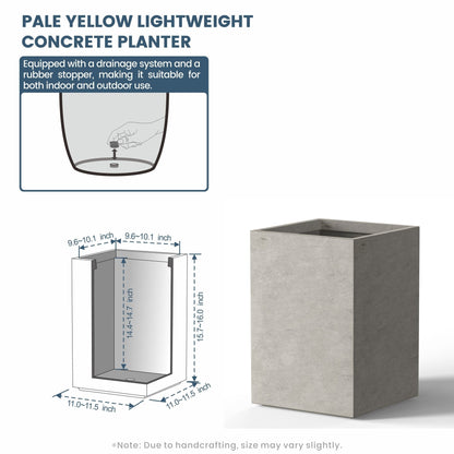 Fioriere rettangolari alte in cemento / Grandi fioriere da interno ed esterno