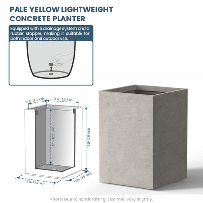 Fioriere rettangolari alte in cemento / Grandi fioriere da interno ed esterno