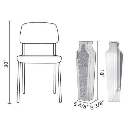 Vaso da terra alto con diamanti frantumati