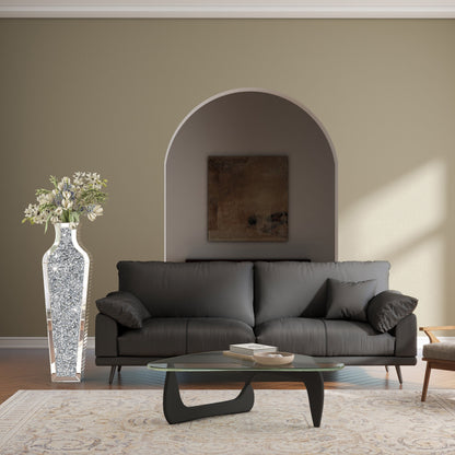 Vaso da terra alto con diamanti frantumati