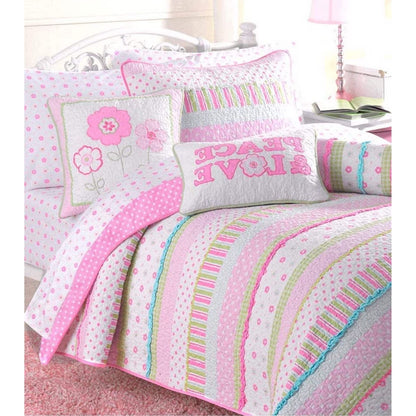 Taylor &amp; Olive Sunfish - Set di biancheria da letto in cotone rosa pastello
