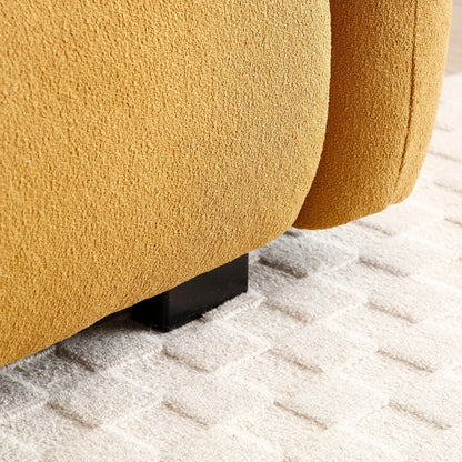 Divano Teddy a 3 posti con gambe in legno