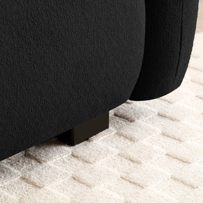 Divano Teddy a 3 posti con gambe in legno