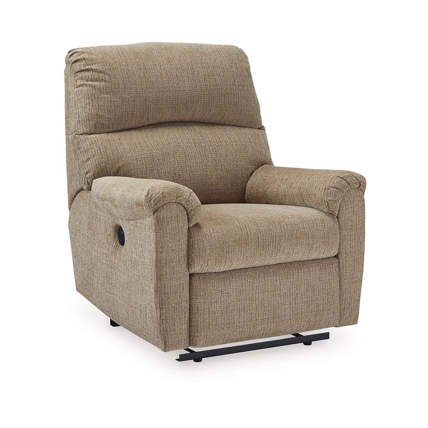 Poltrona reclinabile elettrica Teer, ciniglia marrone moka, imbottitura extra morbida