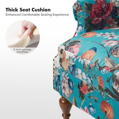 Poltrona reclinabile manuale Terri Classic Cutaway Arms con borchie per soggiorno, set da 2 di HULALA HOME