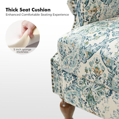 Poltrona reclinabile manuale Terri Classic Cutaway Arms con borchie per soggiorno, set da 2 di HULALA HOME