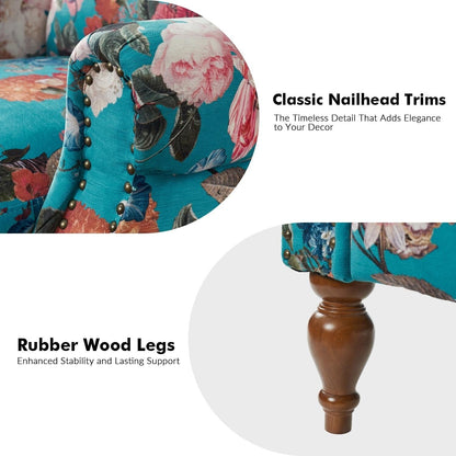 Poltrona reclinabile manuale Terri Classic Cutaway Arms con borchie per soggiorno di HULALA HOME