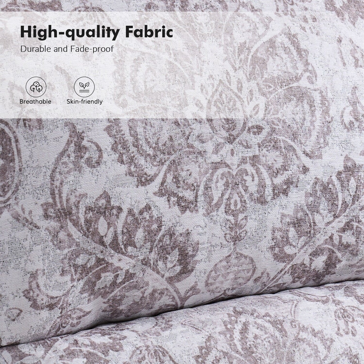 Poltrona reclinabile manuale Terri Classic Cutaway Arms con borchie per soggiorno di HULALA HOME