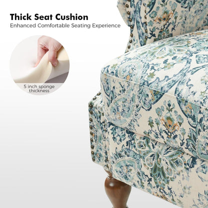 Poltrona reclinabile manuale Terri Classic Cutaway Arms con borchie per soggiorno di HULALA HOME