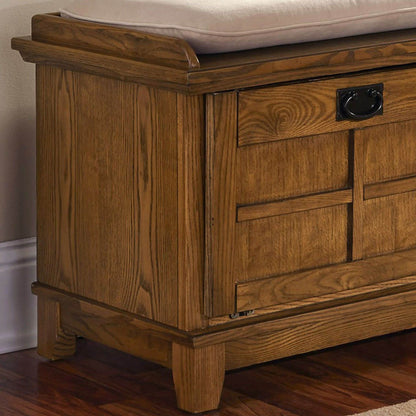 Panca contenitore imbottita in pietra antica The Gray Barn