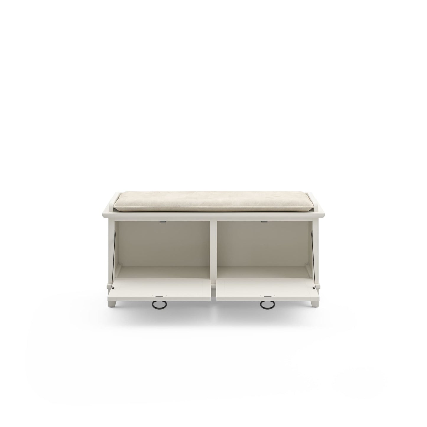 Panca contenitore imbottita in pietra antica The Gray Barn