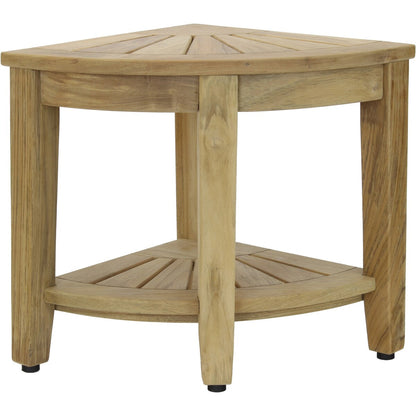 Panca angolare per doccia in teak originale Kai