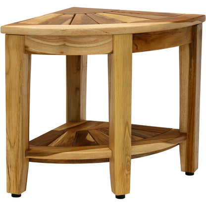 Panca angolare per doccia in teak originale Kai