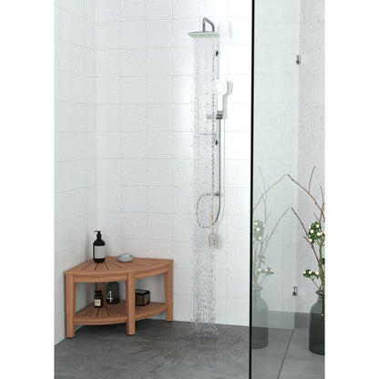 Panca angolare per doccia in teak originale Kai