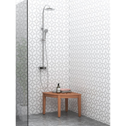 Panca angolare per doccia in teak originale Kai