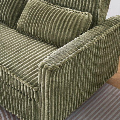 Il divano in velluto a coste estraibile e a scomparsa con doppia funzione, dotato di un piano del tavolo mobile e porte USB, è adatto