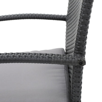 Set da pranzo in vimini da 5 pezzi Theodore Outdoor con cuscino di Christopher Knight Home