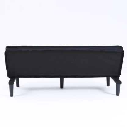 Questo divano letto in velluto a coste da 66 pollici può adattarsi in modo flessibile al soggiorno, all'appartamento e alla camera da letto