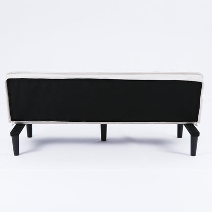 Questo divano letto in velluto a coste da 66 pollici può adattarsi in modo flessibile al soggiorno, all'appartamento e alla camera da letto