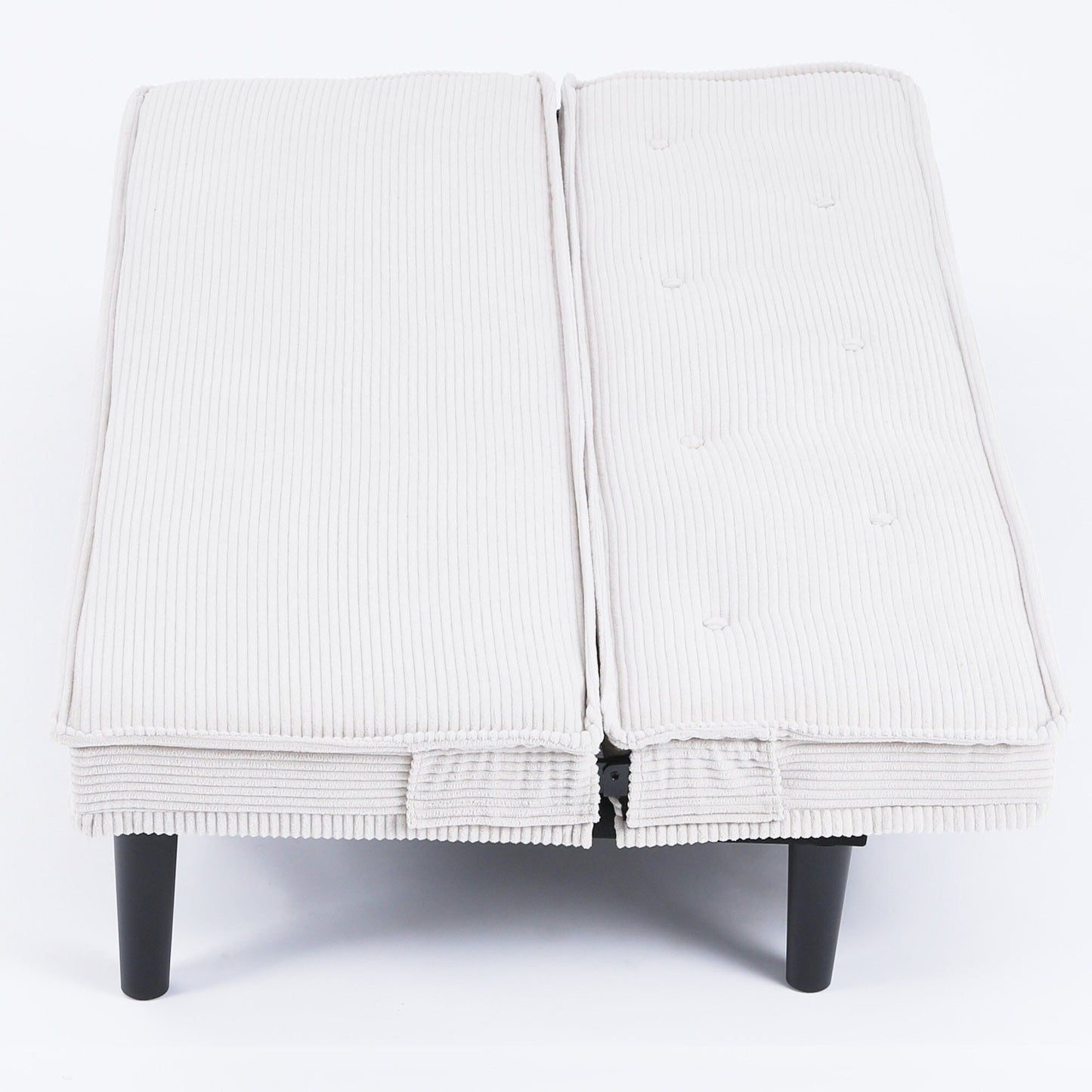 Questo divano letto in velluto a coste da 66 pollici può adattarsi in modo flessibile al soggiorno, all'appartamento e alla camera da letto