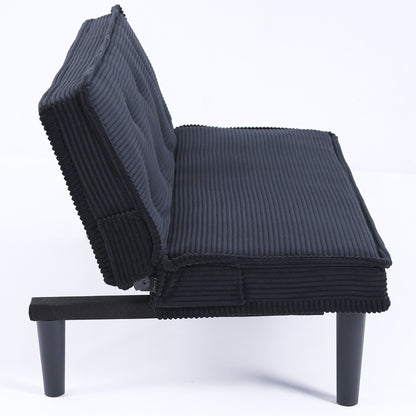 Questo divano letto in velluto a coste da 66 pollici può adattarsi in modo flessibile al soggiorno, all'appartamento e alla camera da letto