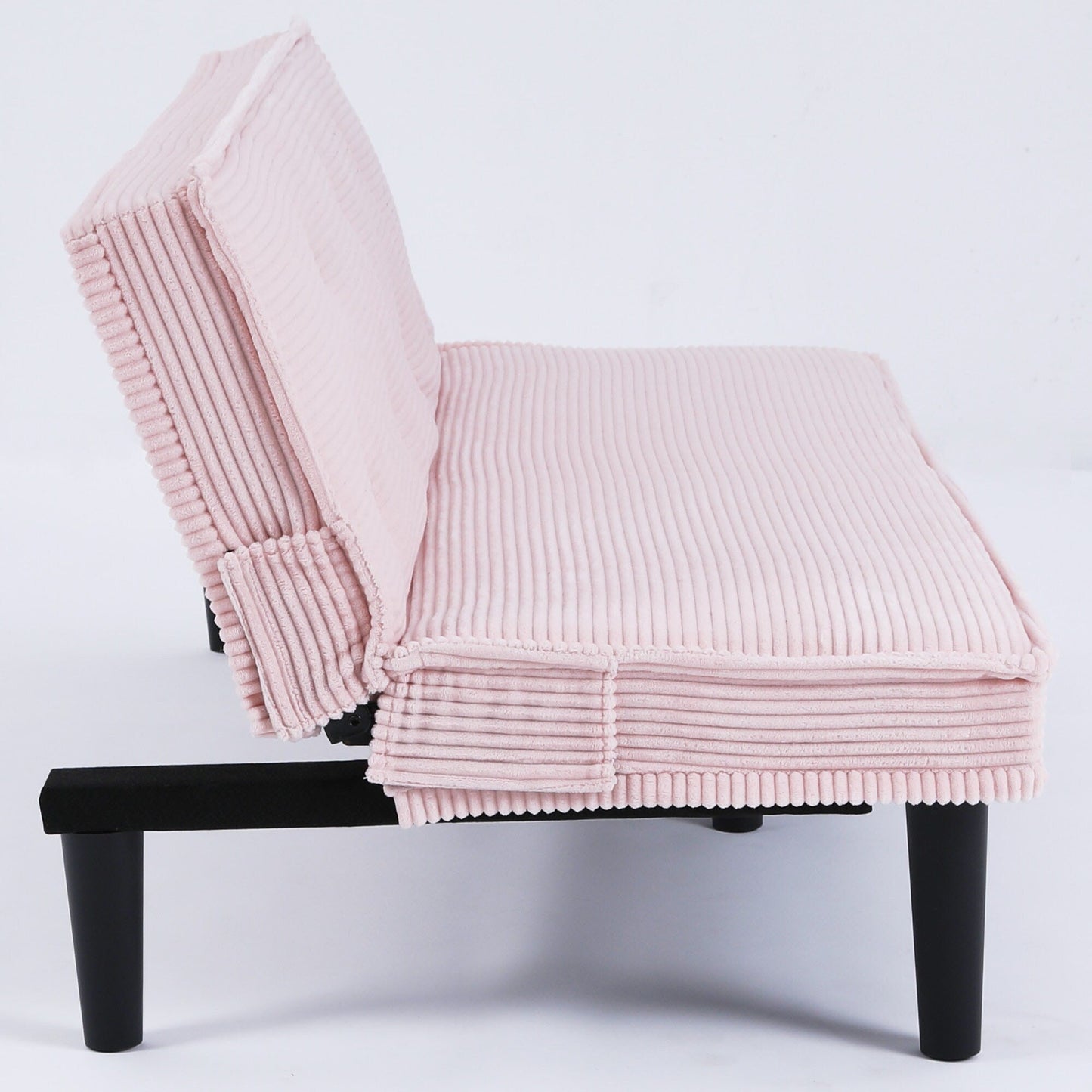 Questo divano letto in velluto a coste da 66 pollici può adattarsi in modo flessibile al soggiorno, all'appartamento e alla camera da letto