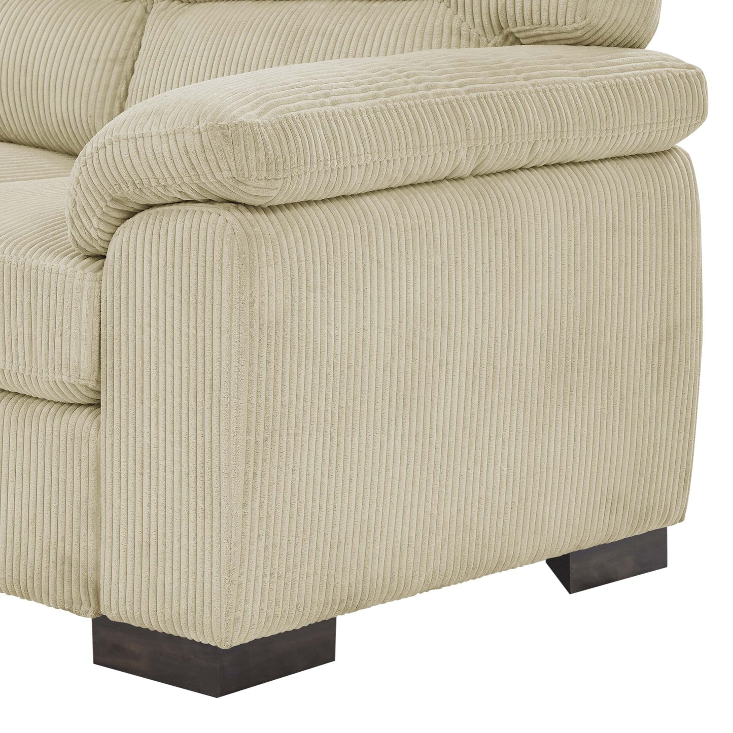 Divano in pelle a tre posti - 30,5 P x 81 L x 34,5 A