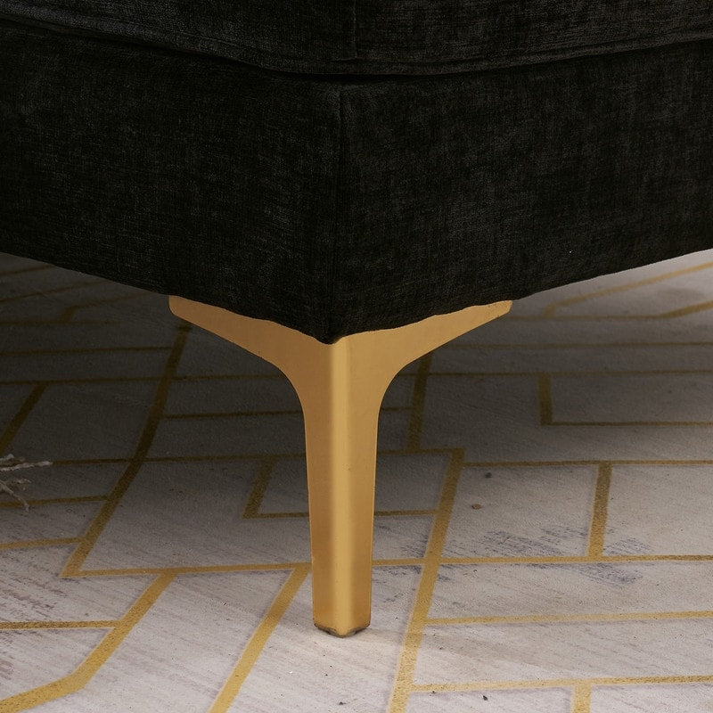 Divano modulare da interno a tre posti, semplice ed elegante