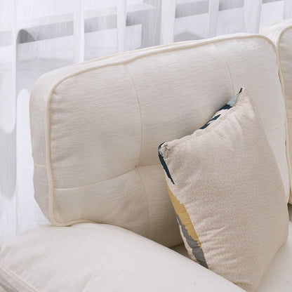 Divano modulare da interno a tre posti, semplice ed elegante