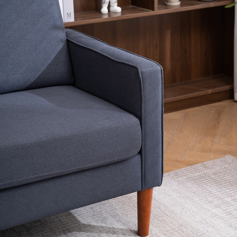 Divano con struttura in legno massello a tre posti senza chaise longue Concubine