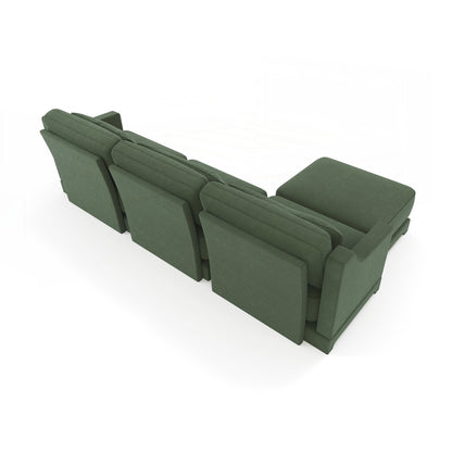 Divano a tre posti in ciniglia