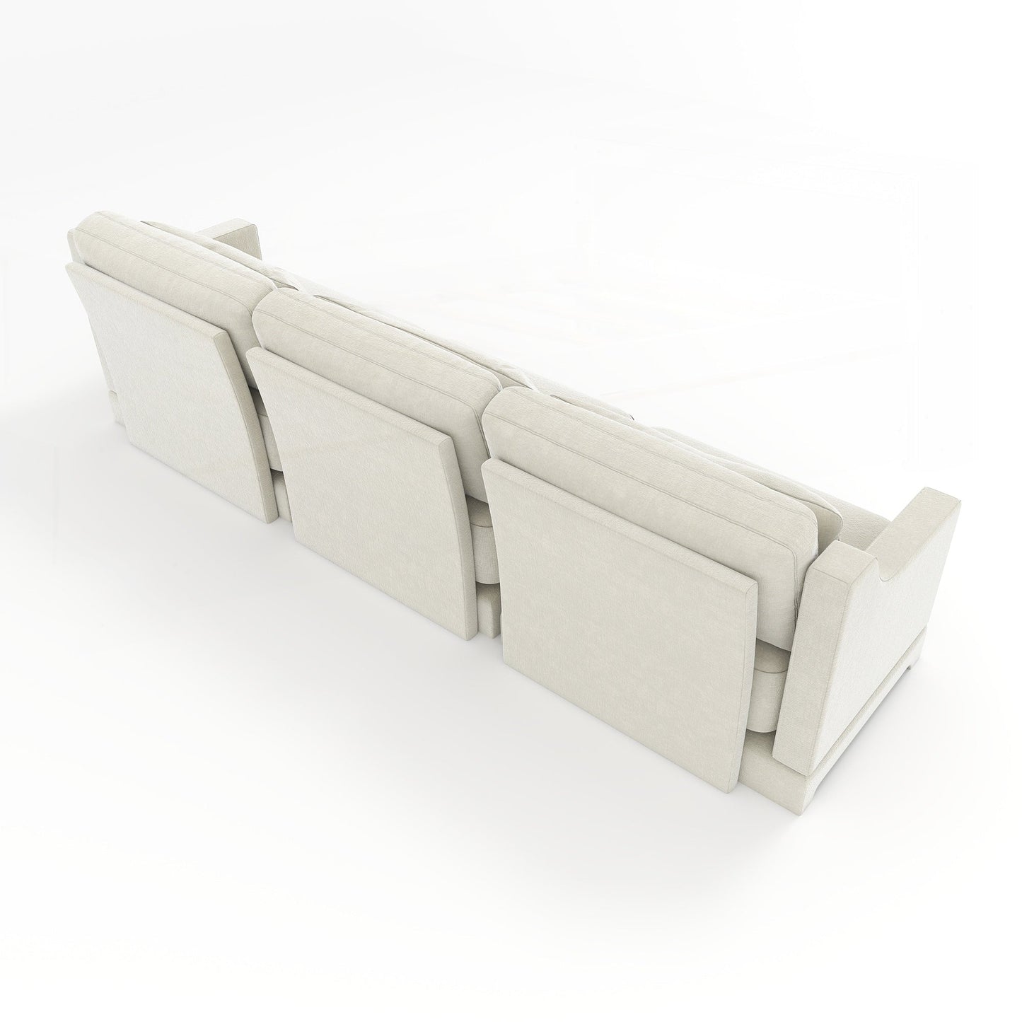 Divano a tre posti con cuscino lombare