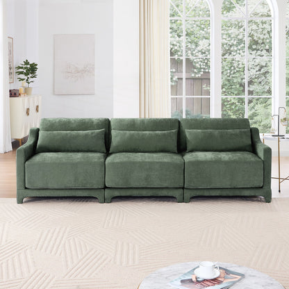 Divano a tre posti con cuscino lombare