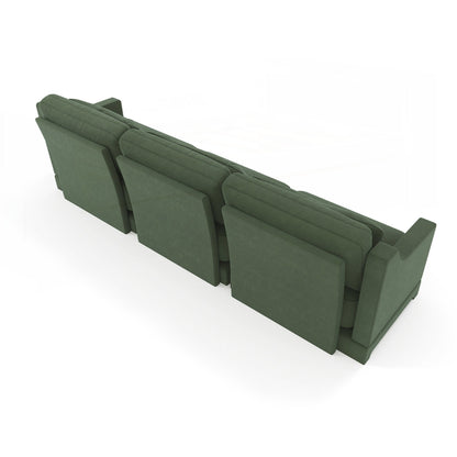 Divano a tre posti con cuscino lombare