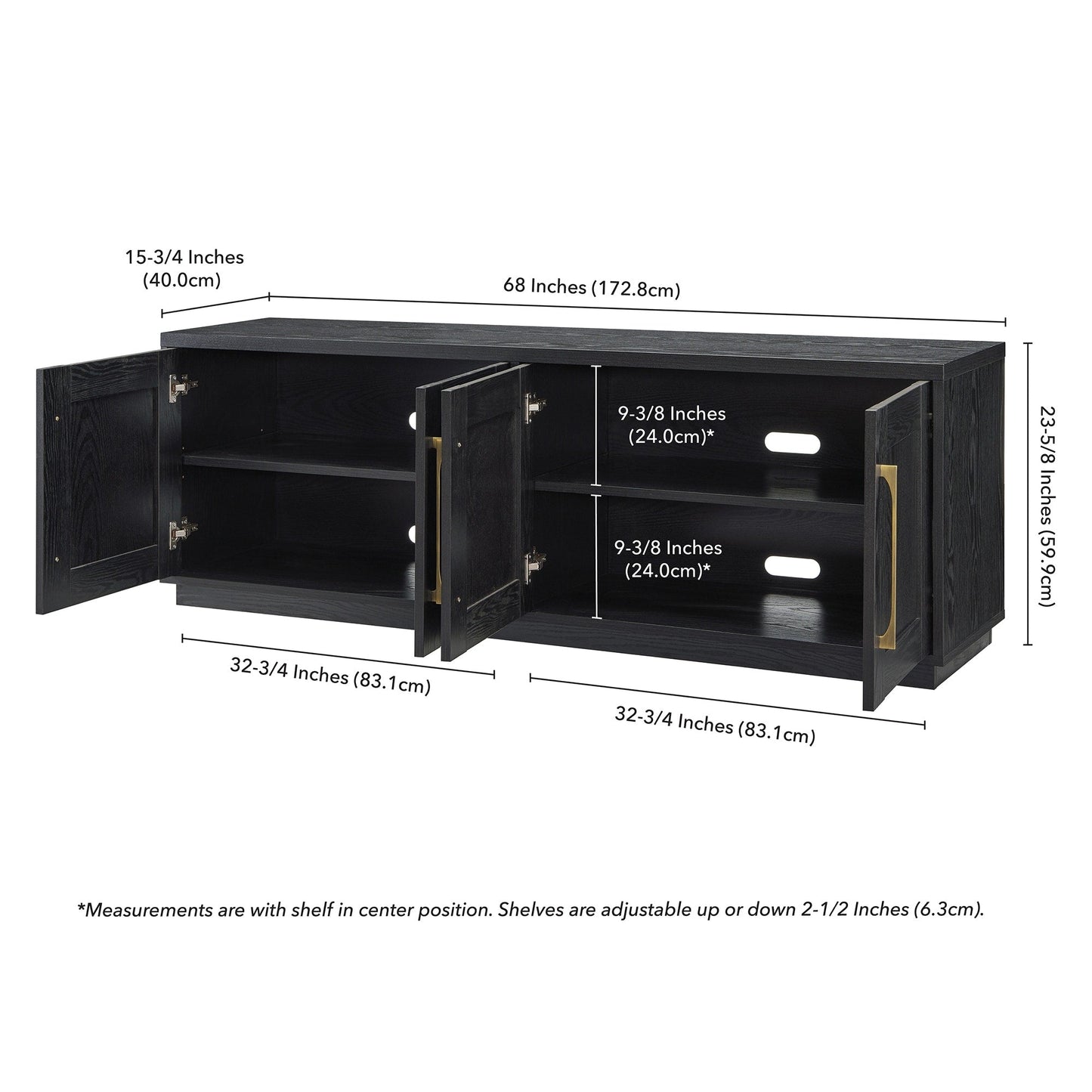 Supporto TV rettangolare Tillman per TV fino a 75