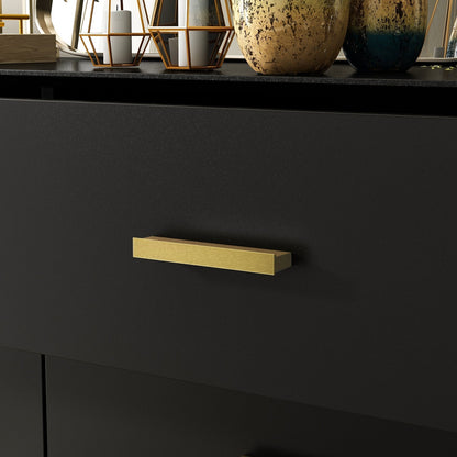 Cassettiera Timechee a 6 cassetti, 47,2'' di larghezza, gambe in legno massello, laccata