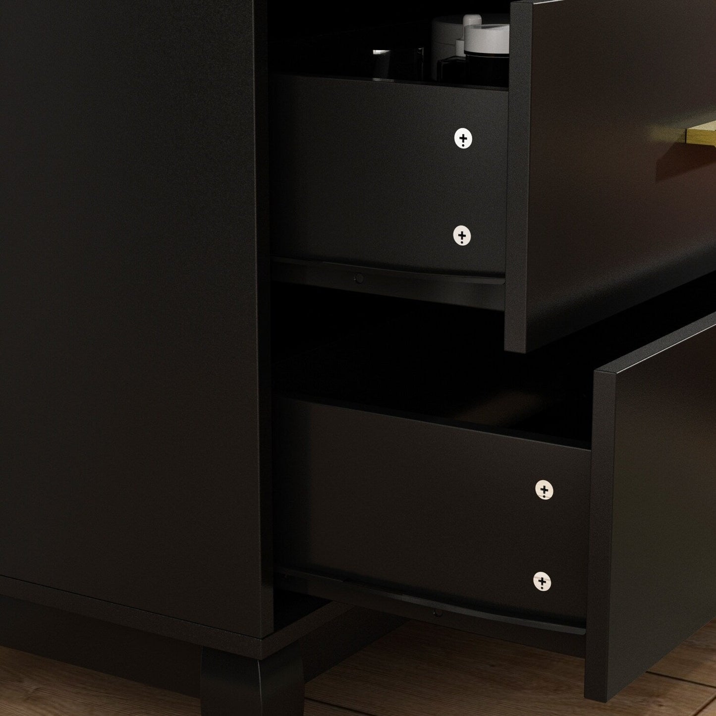 Cassettiera Timechee a 6 cassetti, 47,2'' di larghezza, gambe in legno massello, laccata