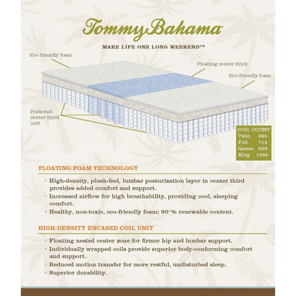 Materasso Tommy Bahama Ocean City da 13 pollici