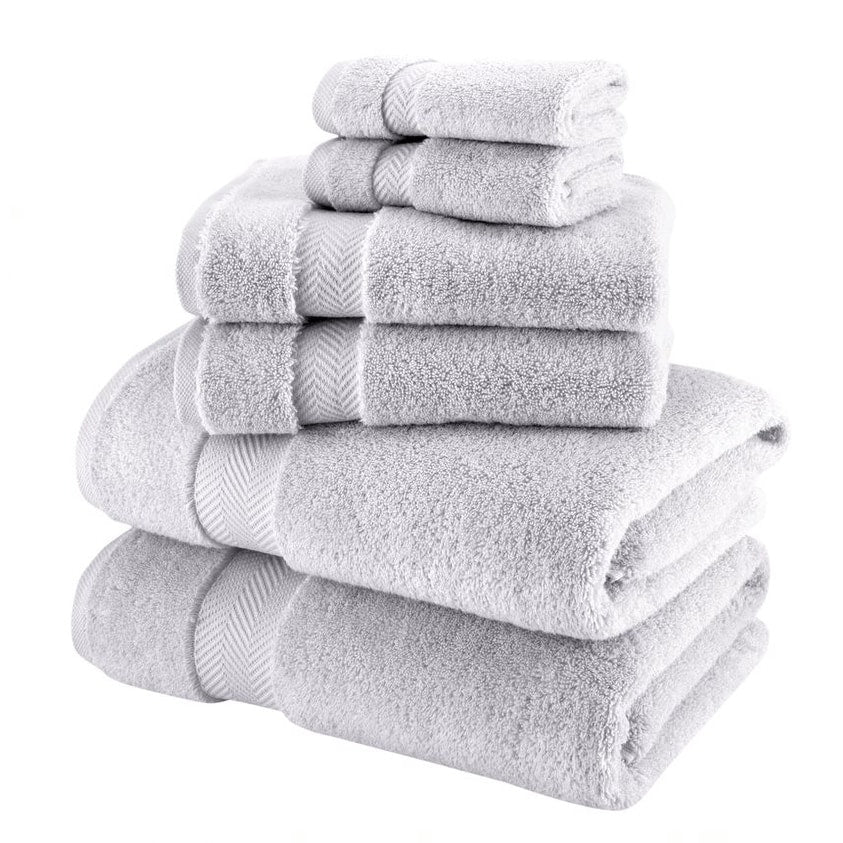 Set di asciugamani in cotone turco Towels Beyond Becci e asciugamani da bagno ad asciugatura rapida, ultra morbidi e super assorbenti, set da 6