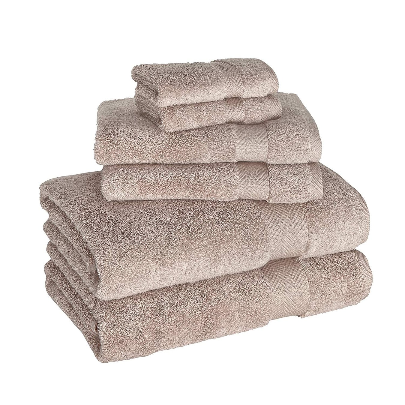 Set di asciugamani in cotone turco Towels Beyond Becci e asciugamani da bagno ad asciugatura rapida, ultra morbidi e super assorbenti, set da 6