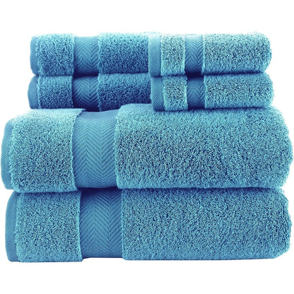 Set di asciugamani in cotone turco Towels Beyond Becci e asciugamani da bagno ad asciugatura rapida, ultra morbidi e super assorbenti, set da 6