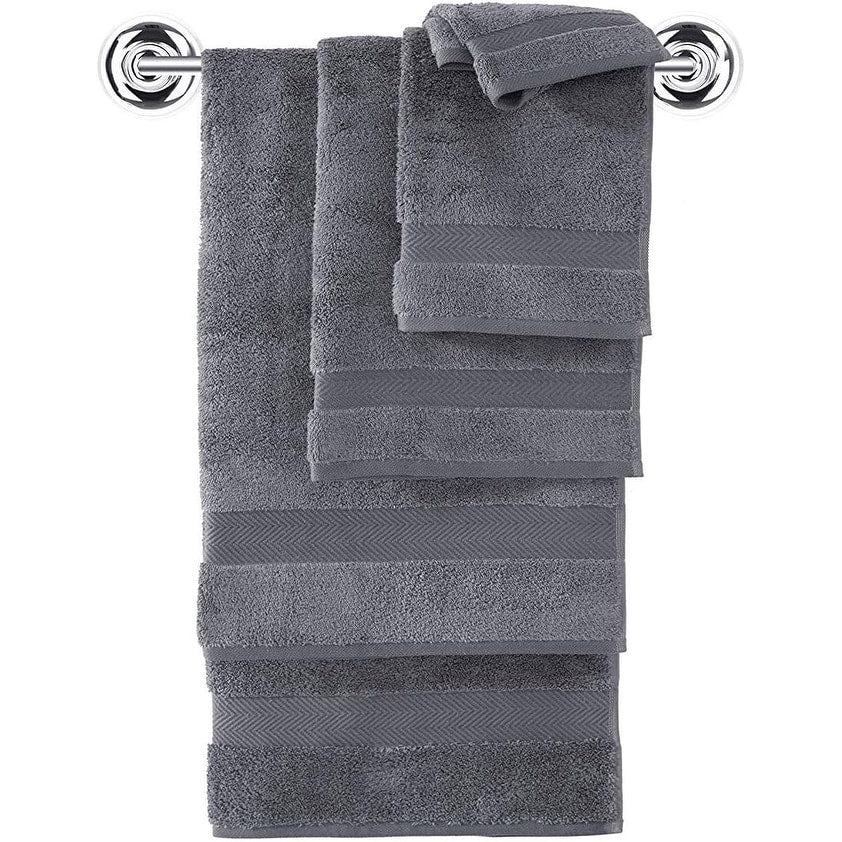 Set di asciugamani in cotone turco Towels Beyond Becci e asciugamani da bagno ad asciugatura rapida, ultra morbidi e super assorbenti, set da 6